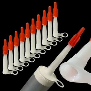 Caulk Saver Cap Red PE Reusable Nozzle Cover for Caulk & Glue Storage