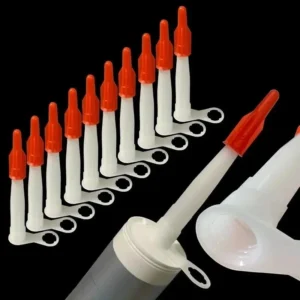 1 Pc Red Caulk Saver Cap PE Reusable Nozzle Cover for Adhesive Sealant