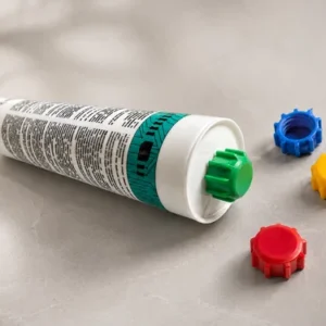 Silicone Tube Cap Sealant Saver 4 Pack | 3D Printed Mastic Caulk Nozzle Cover UK